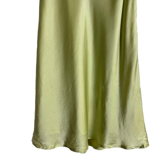 Hansen & Gretel Honeydew Blush Melon Silk Satin Sleeveless Mini Dress Size XS - Picture 7 of 12